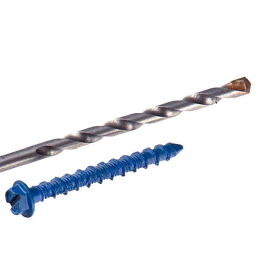 Tapcon 3/16 in. D X 1-3/4 in. L Steel Hex Head Concrete Screw Anchor 75 pk