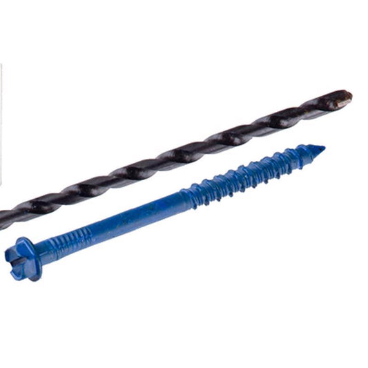 Tapcon 1/4 in. D X 3-1/4 in. L Steel Hex Head Concrete Screw Anchor 75 pk