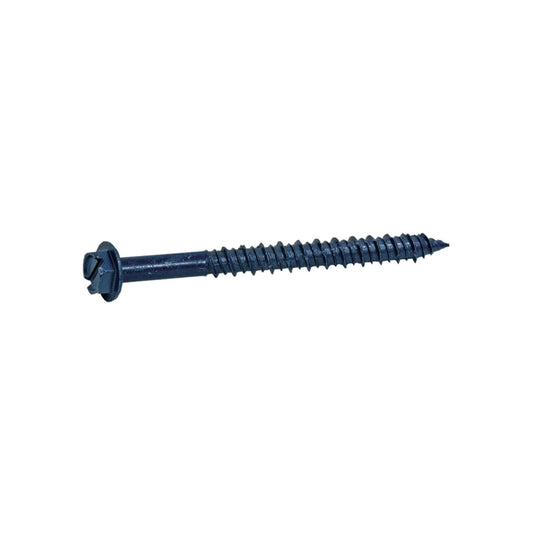 Grip-Rite 3/16 in. wire X 4 in. L Slotted Hex Washer Head Coarse Concrete Screws