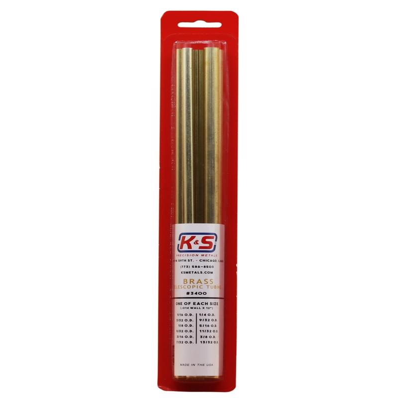 K&S 12 in. L Round Brass Tube 12 pk