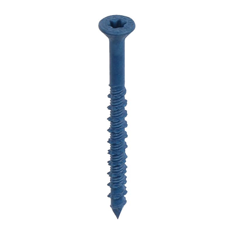 Tapcon 3/16 in. in. X 2-1/4 in. L Star Flat Head High/Low Concrete Screws