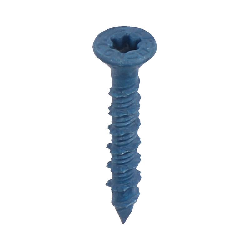 Tapcon 3/16 in. in. X 1-1/4 in. L Star Flat Head High/Low Concrete Screws