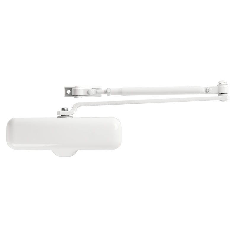 Brinks Residential White Steel Hydraulic Adjustable Door Closer