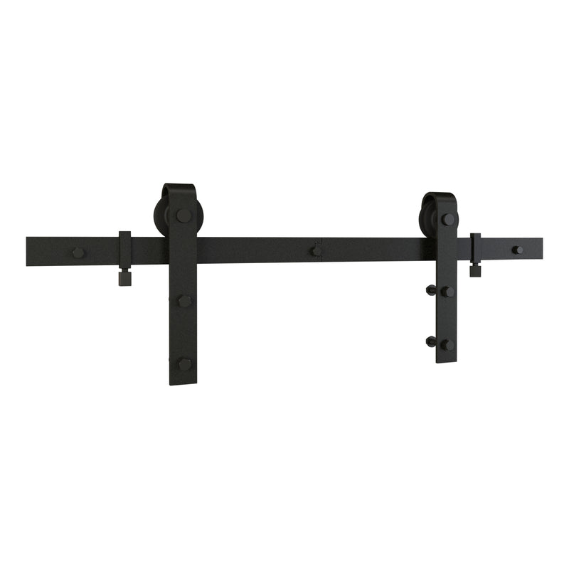 National Hardware Classic Matte Black Steel Barn Door Hanger Kit 1 pc