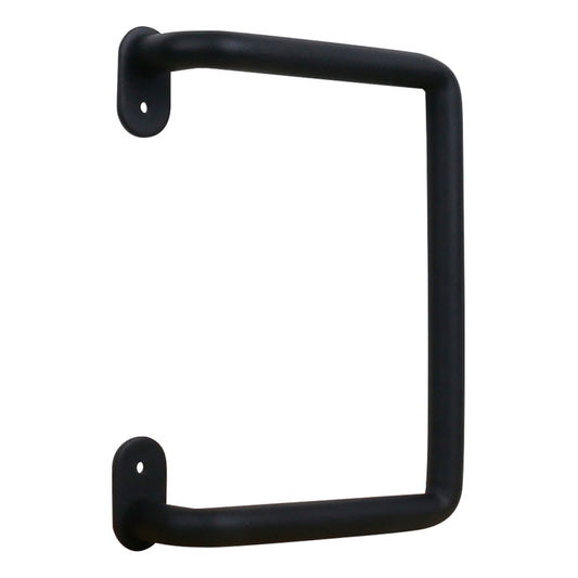 National Hardware Troy Matte Black Steel Pull Handle 1 pc