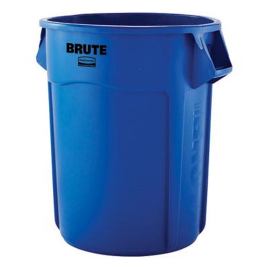 Rubbermaid Brute 44 gal Blue Plastic Garbage Can