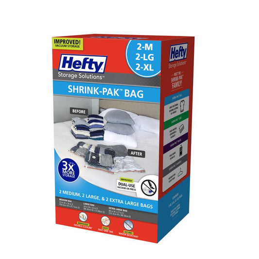 Hefty Shrink-Pak Clear Vaccum Storage Bag