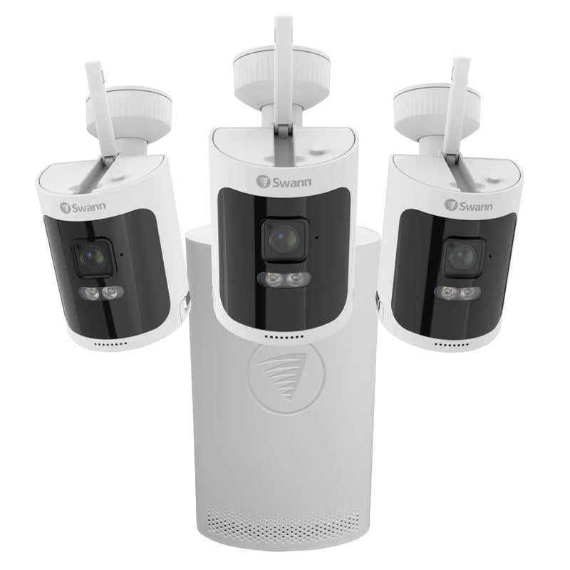 Swann AllSecure600 Battery Powered Indoor and Outdoor Smart-Enabled NVR Security Camera System