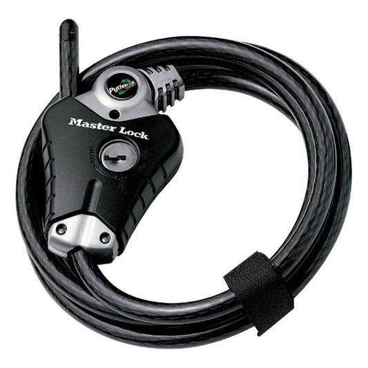 Master Lock Python 3/8 in. D X 72 in. L Vinyl Coated Steel Adjustable Locking Cable