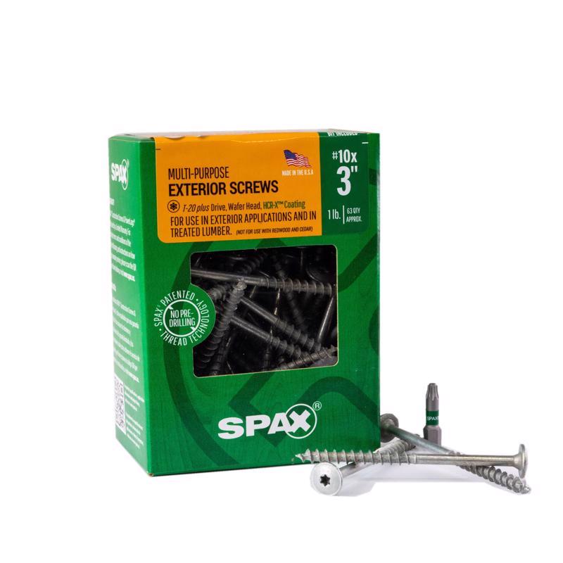 SPAX Multi-Material No. 10 in. X 3 in. L T-20+ Wafer Head Serrated Construction Screws