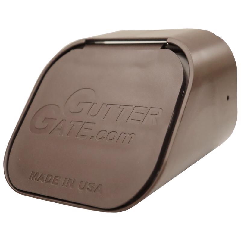 GutterGate 2 in. H X 2 in. W X 3 in. L Brown Plastic Rectangular Downspout Adapter