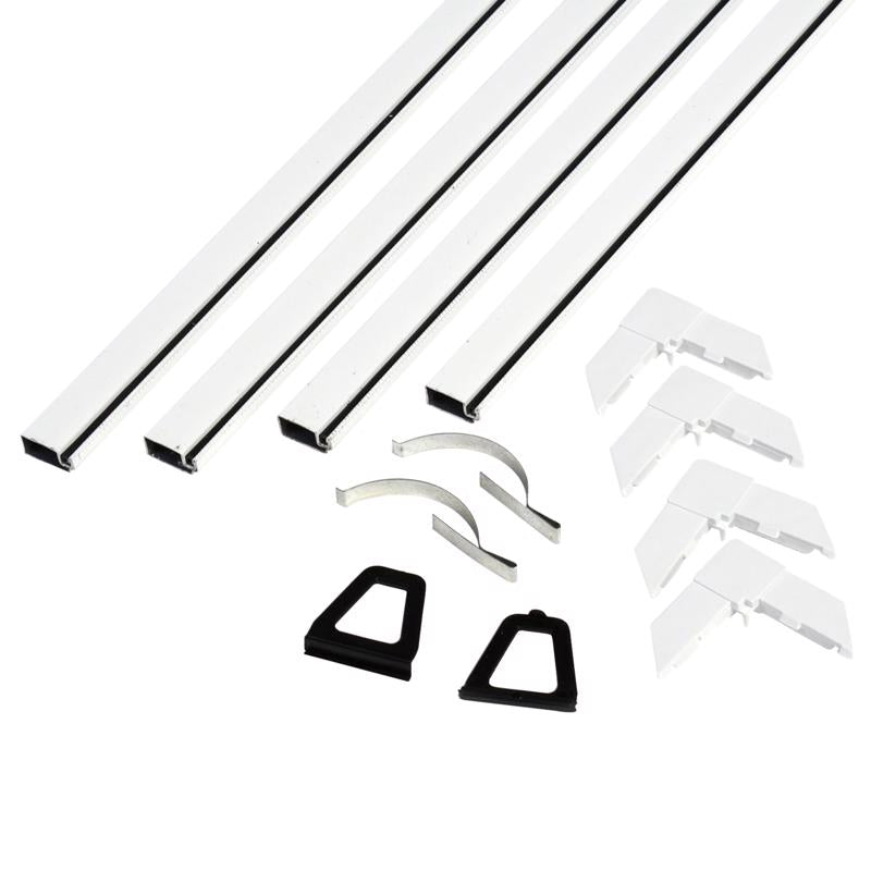 Phifer White Aluminum 5/16 in. W X 48 in. L Screen Frame Kit 1 pk