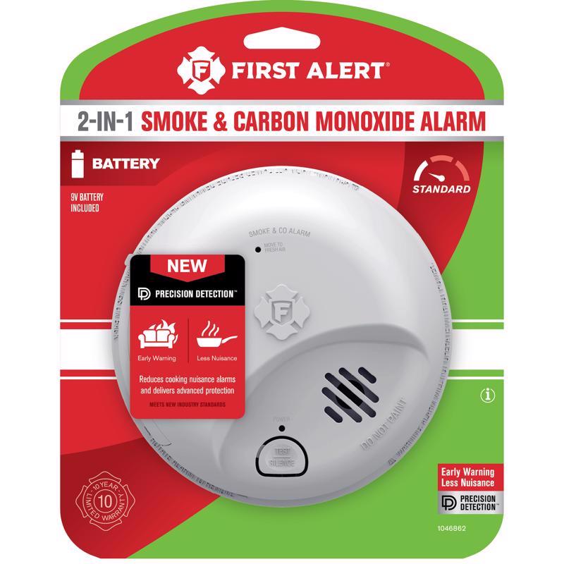 First Alert Battery-Powered Ionization Smoke and Carbon Monoxide Detector 1 each