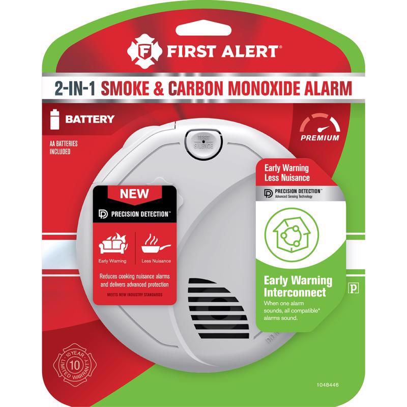 First Alert Wireless Interconnect Battery-Powered Photoelectric Smoke and Carbon Monoxide Detector 1