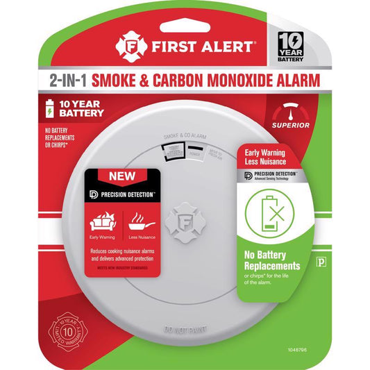 First Alert Slim Battery-Powered Photoelectric Smoke and Carbon Monoxide Detector 1 each