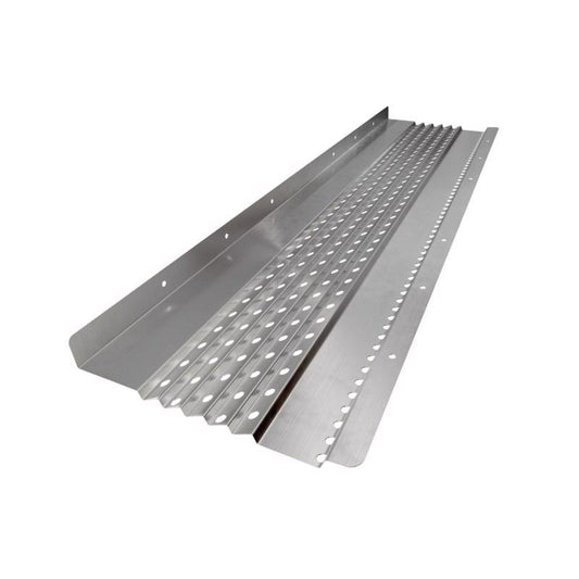 United Gutter Guard 2 in. H X 6 in. W X 30 ft. L Silver Aluminum Gutter Guard