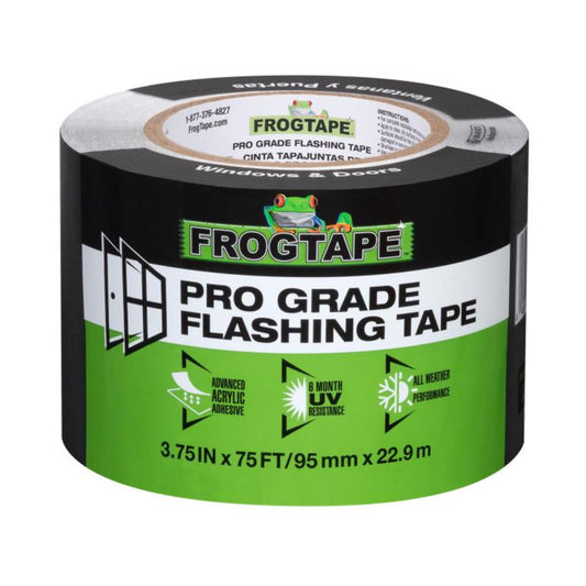 FrogTape Pro Grade 3.75 in. W X 75 ft. L Tape Flashing Tape Black