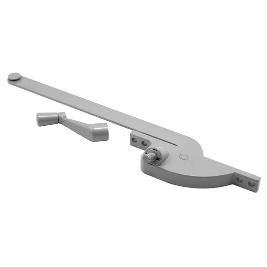 Prime-Line Die-Cast Gray Aluminum Right Single-Arm Casement Window Operator For Steel Framed Windows