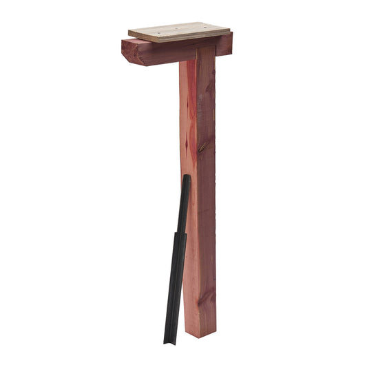 Gibraltar Mailboxes 43.3 in. Natural Red Cedar Mailbox Post