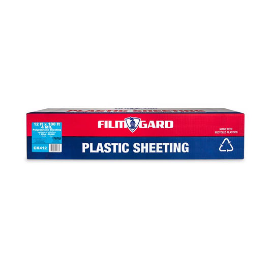 Film-Gard Plastic Sheeting 4 mil X 12 ft. W X 100 ft. L Polyethylene Clear 1 pk