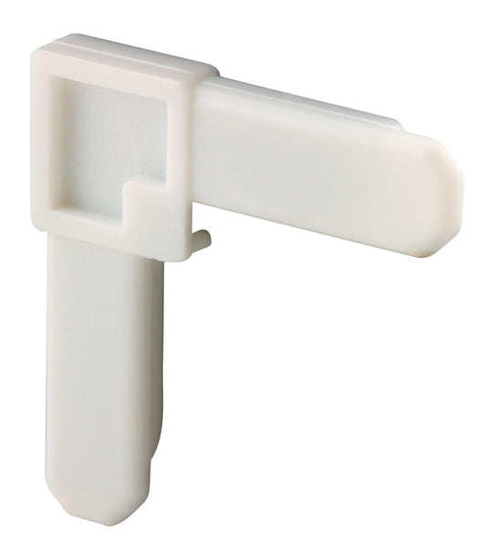 Prime-Line White Plastic 5/16 in. W X 3/4 in. L Screen Frame Corner 1 pk