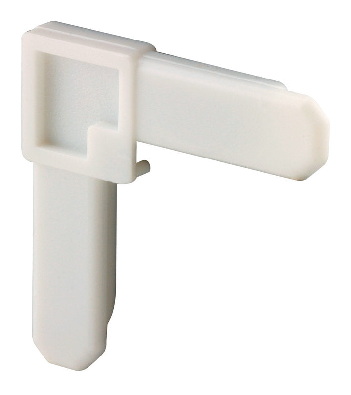 Prime-Line White Plastic 3/8 in. W X 3/4 in. L Screen Frame Corner 1 pk