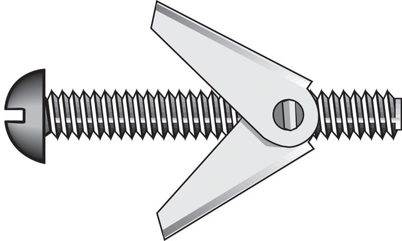 HILLMAN Fas-N- Tite 3/16 in. D X 3 in. L Round Steel Toggle Bolt 50 pk