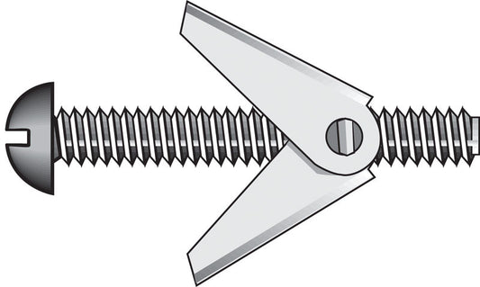 HILLMAN Fas-N- Tite 3/16 in. D X 3 in. L Round Steel Toggle Bolt 50 pk