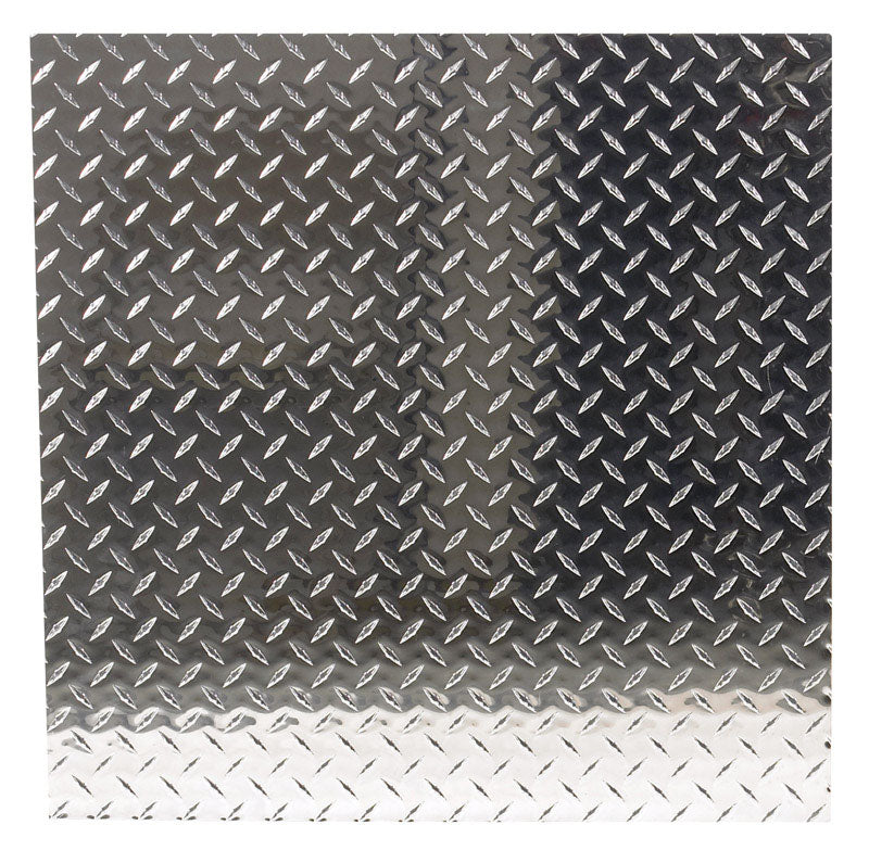 SteelWorks 0.06 in. X 24 in. W X 24 in. L Bright Aluminum Diamond Tread Plate