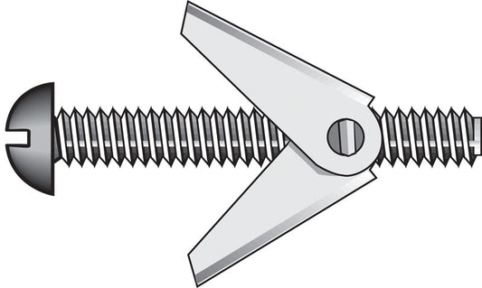 HILLMAN Fas-N- Tite 3/16 in. D X 4 in. L Round Steel Toggle Bolt 50 pk