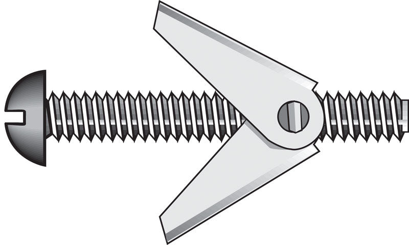 HILLMAN Fas-N- Tite 1/4 in. D X 4 in. L Round Steel Toggle Bolt 50 pk