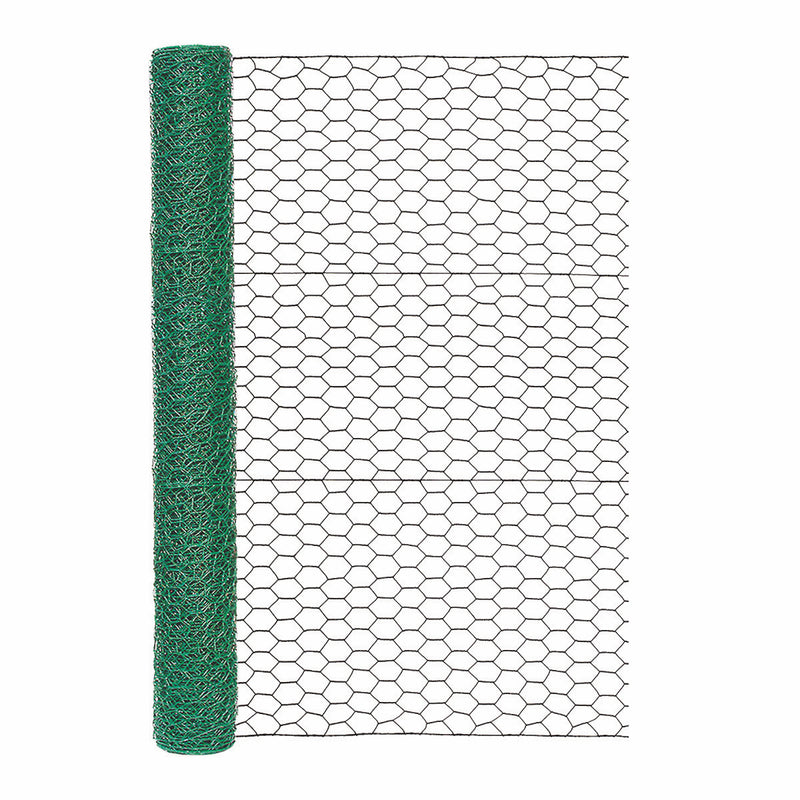 Garden Craft 36 in. H X 25 ft. L Steel Poultry Netting 1 in.