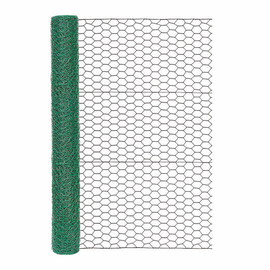 Garden Craft 36 in. H X 25 ft. L Steel Poultry Netting 1 in.