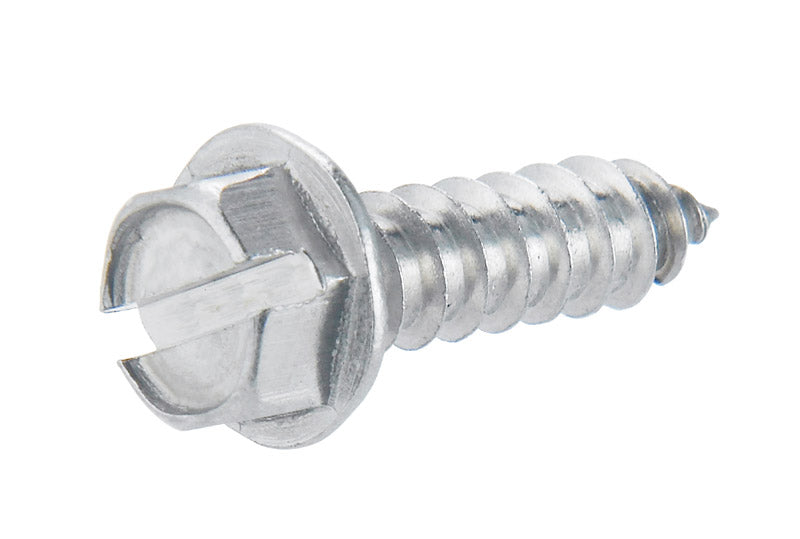 HILLMAN No. 12 X 3/4 in. L Slotted Hex Washer Head Sheet Metal Screws 100 pk