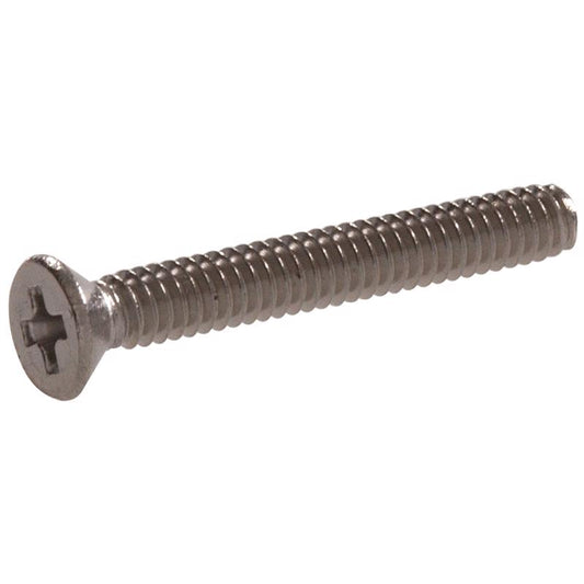 HILLMAN No. 10-32 Ga. X 1-1/4 in. L Phillips Flat Head Stainless Steel Machine Screws 1 lb 100 pk