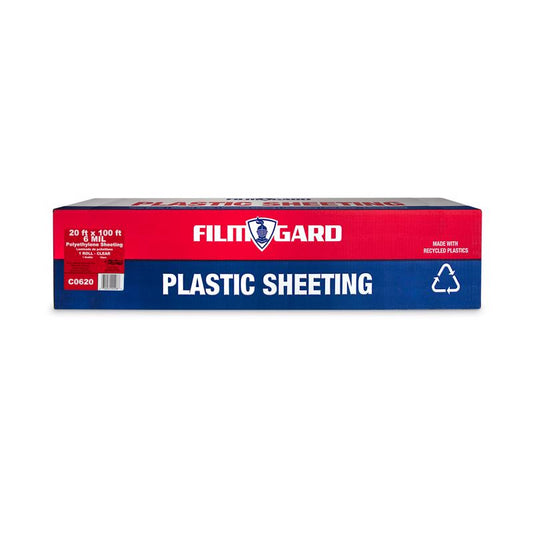 Film-Gard Plastic Sheeting 6 mil X 20 ft. W X 100 ft. L Polyethylene Clear 1 pk