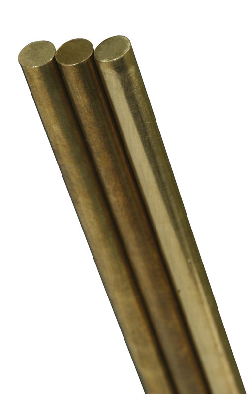 K&S 3/8 in. D X 36 in. L Brass Rod 1 pk