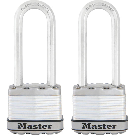 Master Lock Magnum 1-9/16 in. H X 11/16 in. W X 1-3/4 in. L Steel Dual Ball Bearing Locking Weather-