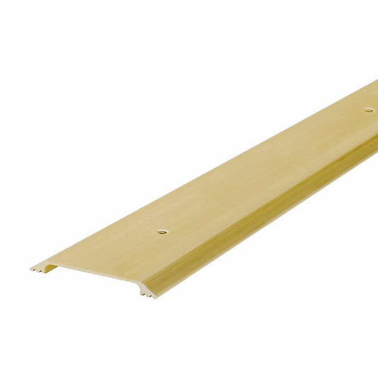 M-D 0.25 in. H X 2.5 in. W X 36 in. L Bright Aluminum Flat Top Threshold Gold