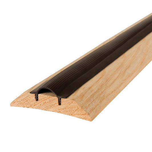 M-D 1.125 in. H X 3.5 in. W X 36 in. L Wood Grain Hardwood Threshold Replacement Insert Oak