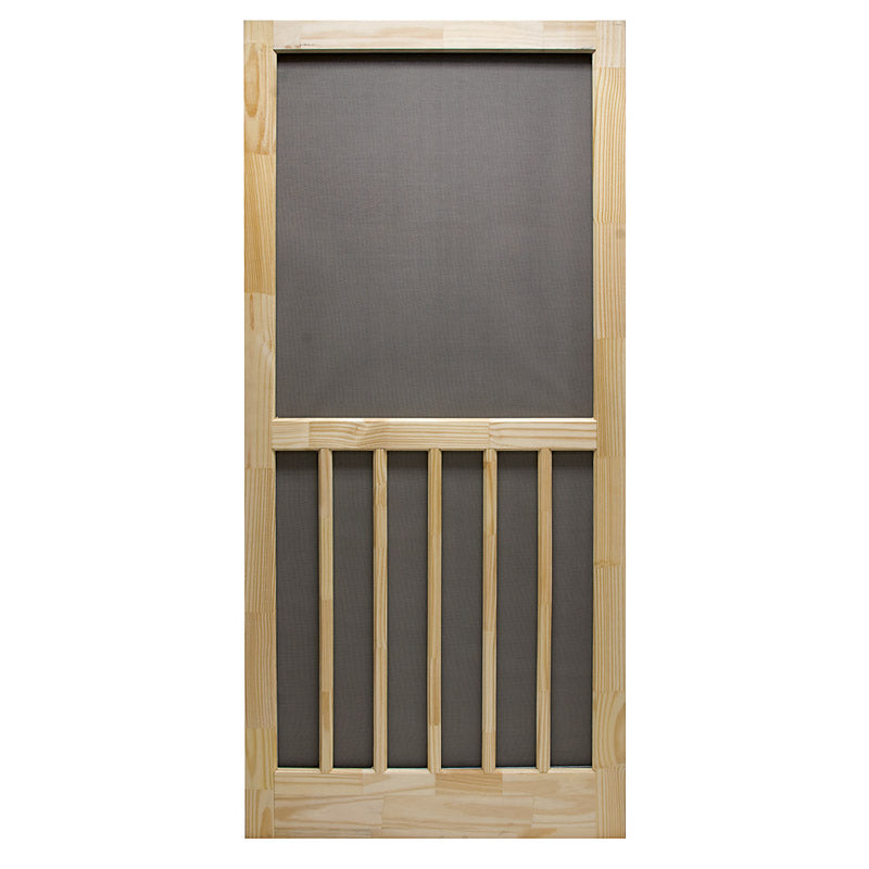 Precision 80-1/2 in. H X 36 in. W Nantucket Natural Wood Wood Screen Door