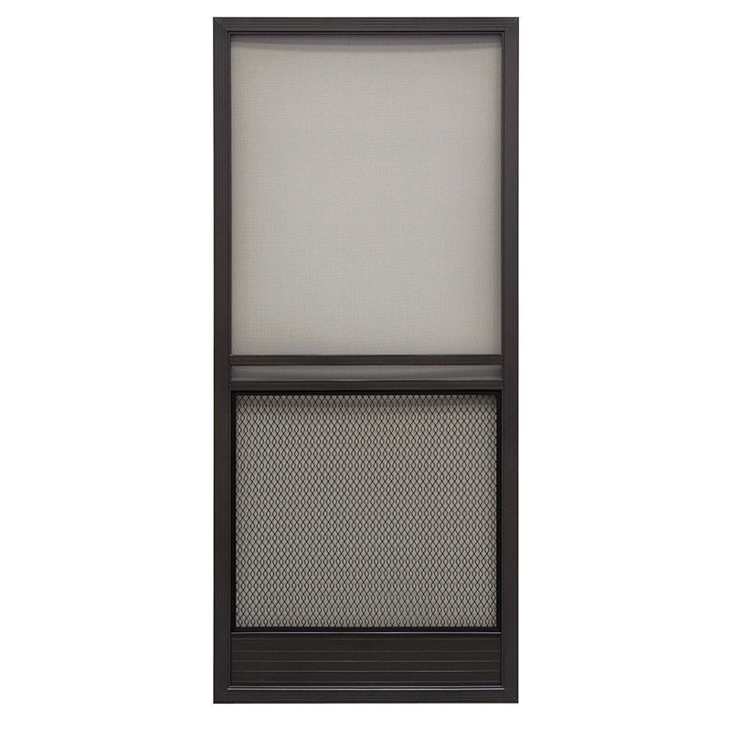 Precision 79-3/4 in. H X 35-1/4 in. W Capri Bronze Steel Screen Door