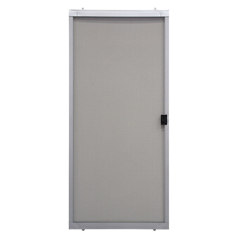 Precision 80-3/4 in. H X 36 in. W Breezeway Gray Steel Adjustable Sliding Screen Door