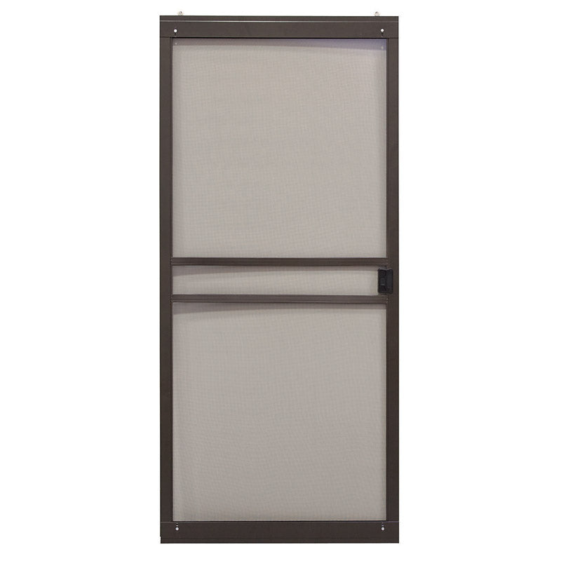 Precision 80-3/4 in. H X 36 in. W Branson Bronze Steel Adjustable Sliding Screen Door