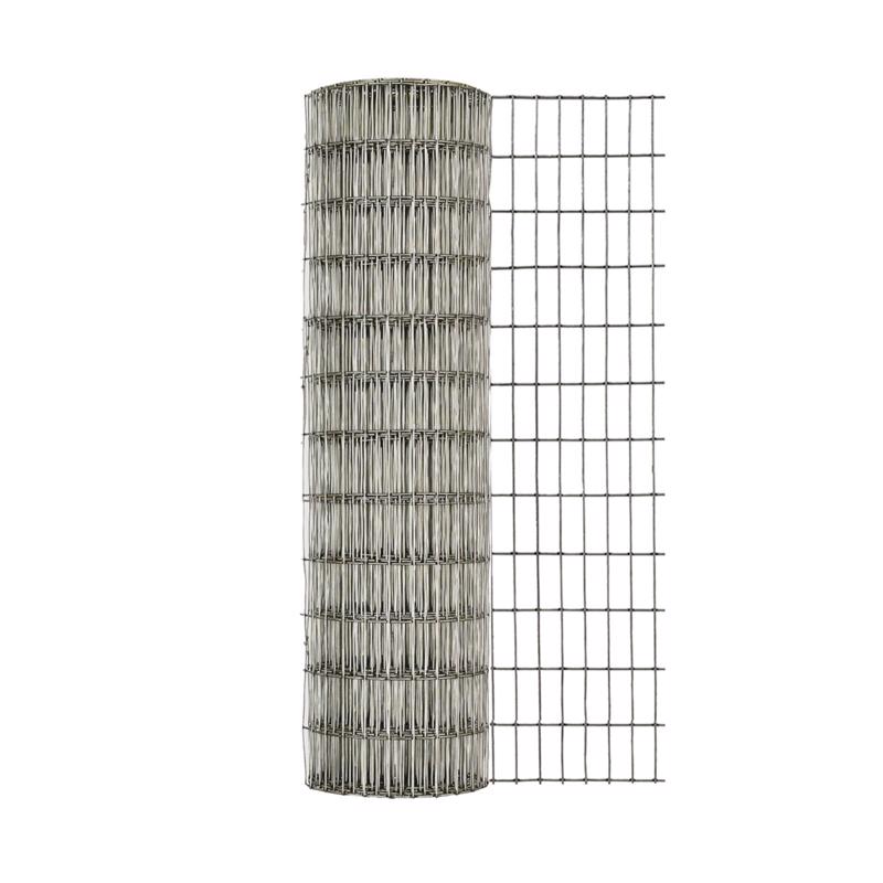 IronRidge 24 in. H X 25 ft. L Galvanized Steel Welded Wire Fence 1 in.