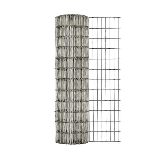 IronRidge 24 in. H X 25 ft. L Galvanized Steel Welded Wire Fence 1 in.