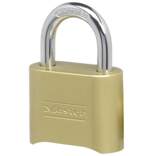 Master Lock 2-9/10 in. H X 1 in. W X 2 in. L Steel Double Locking Combination Padlock