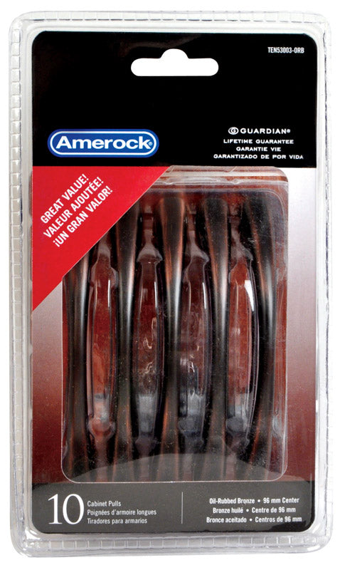 Amerock Allison Cabinet Pull 3-3/4 in. Oil Rubbed Bronze Brown 10 pk