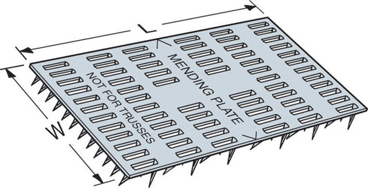 Simpson Strong-Tie 6 in. H X 0.4 in. W X 3 in. L Galvanized Steel Mending Plate