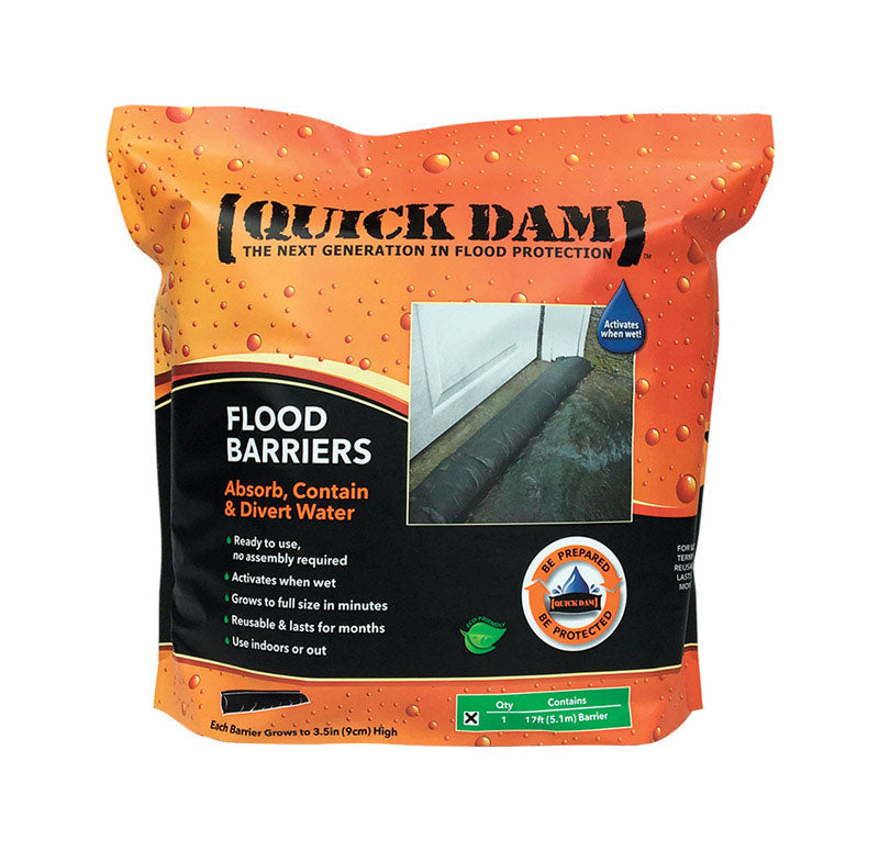 Quick Dam 3.5 in. H X 6.5 in. W X 204 in. L Flood Barrier 1 pk